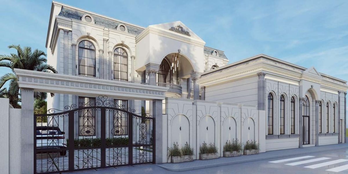 Classical villa side