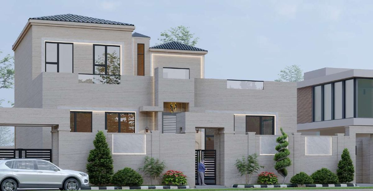 Modern villa side
